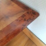 Table basse bar en loupe d'orme 1970