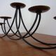 Brutalist Iron Candleholder, 1960s