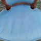 Old small cherry wood armchair