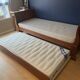 CONVERTIBLE BOAT BED IN PAINTED CHERRY WOOD