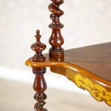 Late 19th Century Inlaid Corner Shelf, 1890s