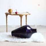 Vase in blue porcelain of Sèvres early twentieth century, 48 cm