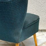 Midnight blue vintage cocktail chair