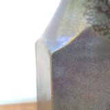 Vase bouteille en grès signé, années 70