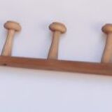 Coat rack 2m, 14 wooden wall hooks