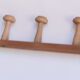 Coat rack 2m, 14 wooden wall hooks