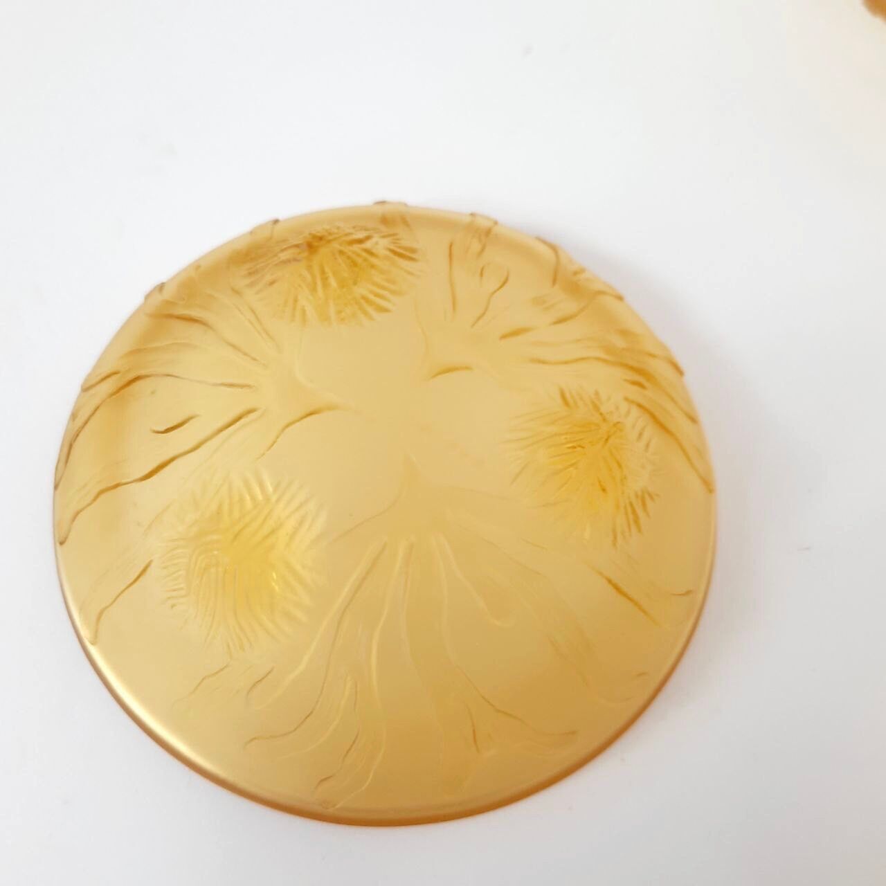 Centerpiece with 12 cups, opalescent glass, Sabino France 1930