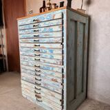 Meuble d’imprimerie ancien