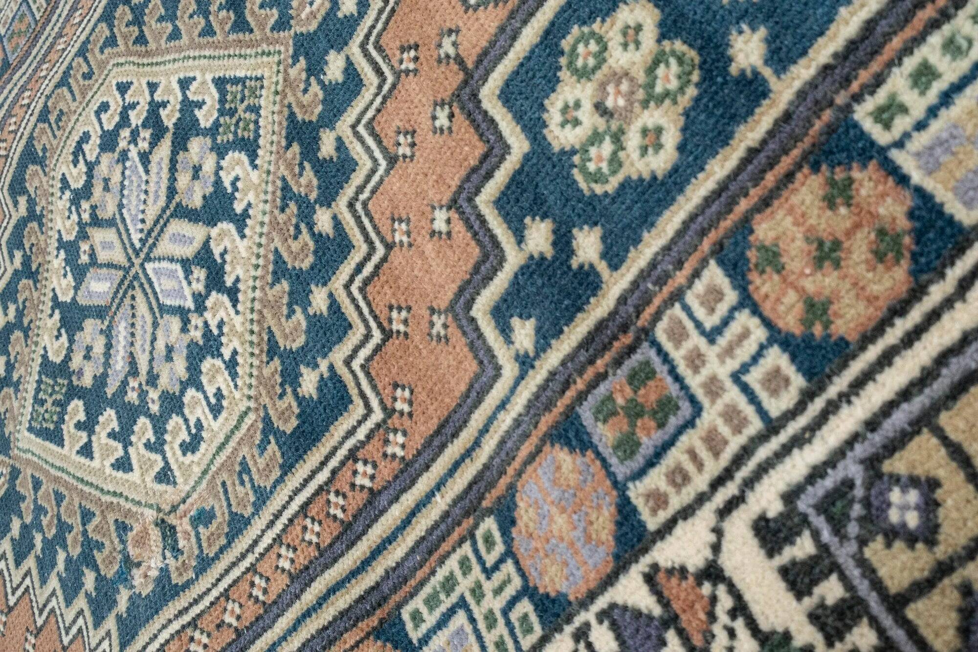 Vintage Turkish hallway rug 80x386 cm