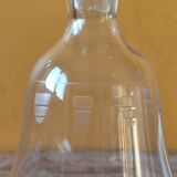 Antique engraved glass carafe - wine pitcher