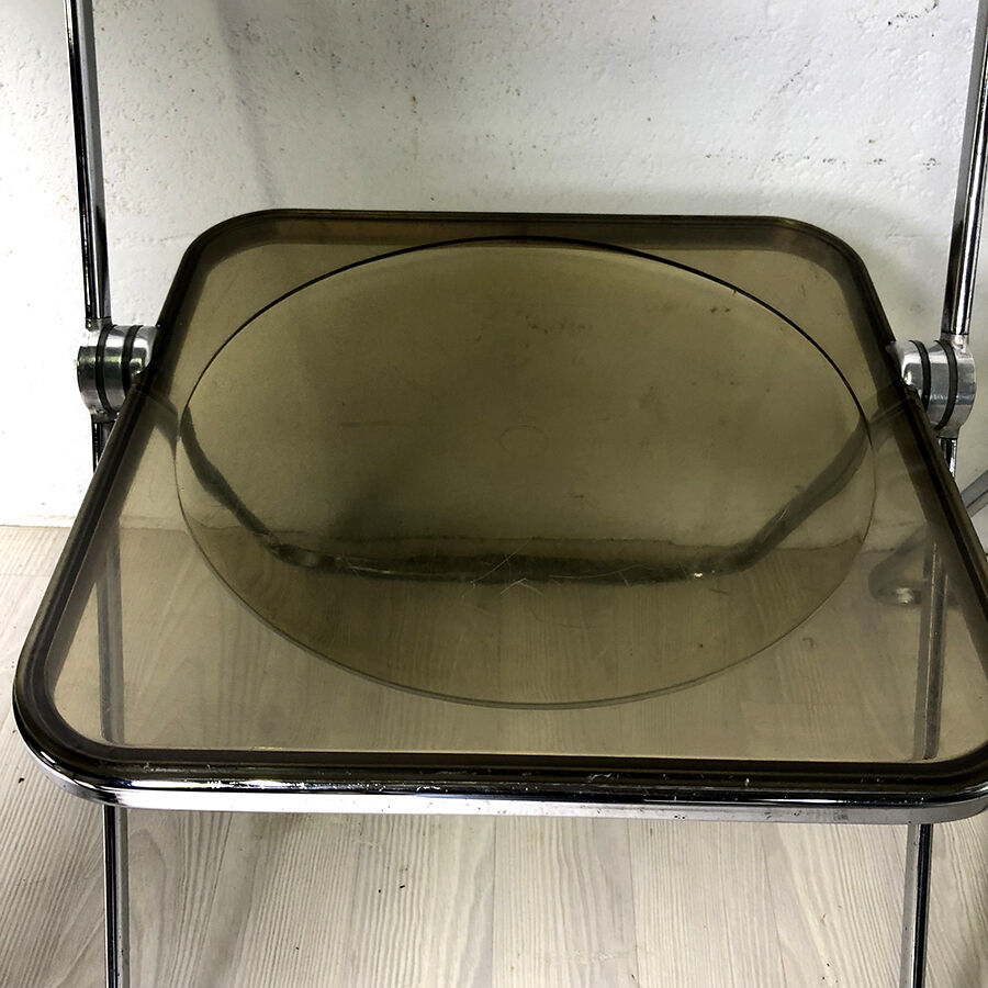 Pair of folding chairs model Plia by Giancarlo Piretti