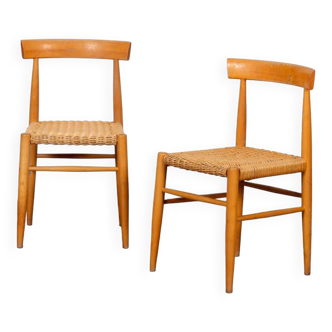 Paire de chaises vintage en bois éditées par Krasna Jizba, 1960