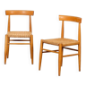 Paire de chaises vintage en bois éditées par Krasna Jizba, 1960