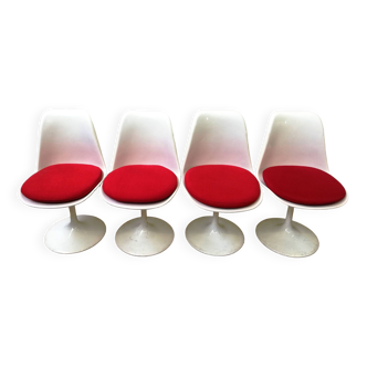 Set of 4 designer tulip chairs