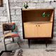 Vintage showcase in ash and lemon tree
