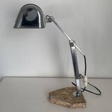 Vintage lamp 1930 Fare French craftsmanship sand marble - 45 cm