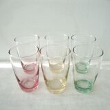 Set of 6 vintage water glasses Lesieur