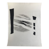 Albin TSAUT, Untitled, 1998. Mixed technique in black signed on the back