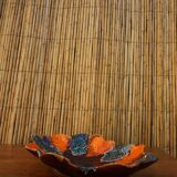 Vintage orange Vallauris dish