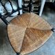 Napoleon III chair in black wood and straw