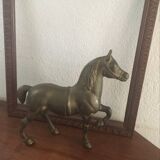 Vintage brass horse