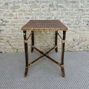 Bamboo and rattan table from the Perret & Vibert house, late 19th century.