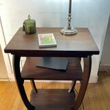 Art Deco walnut side table