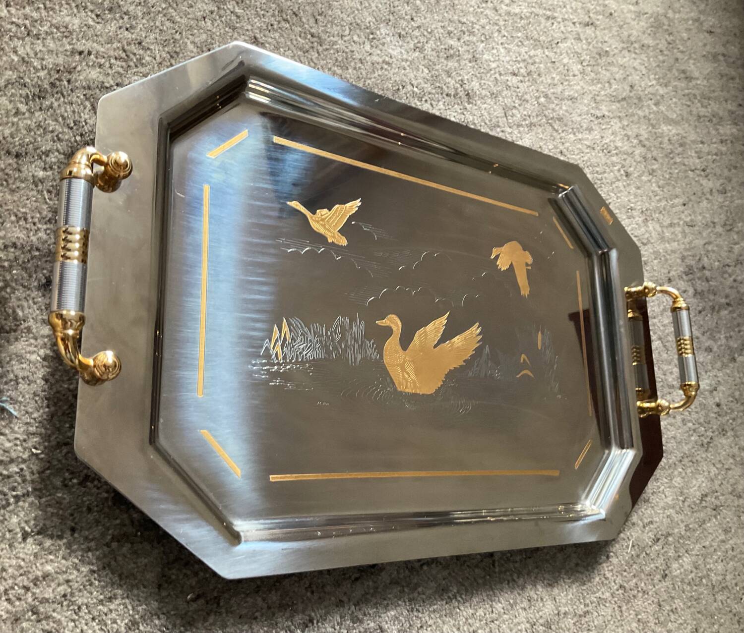 Plateau vintage Giorinox Italy des années 70