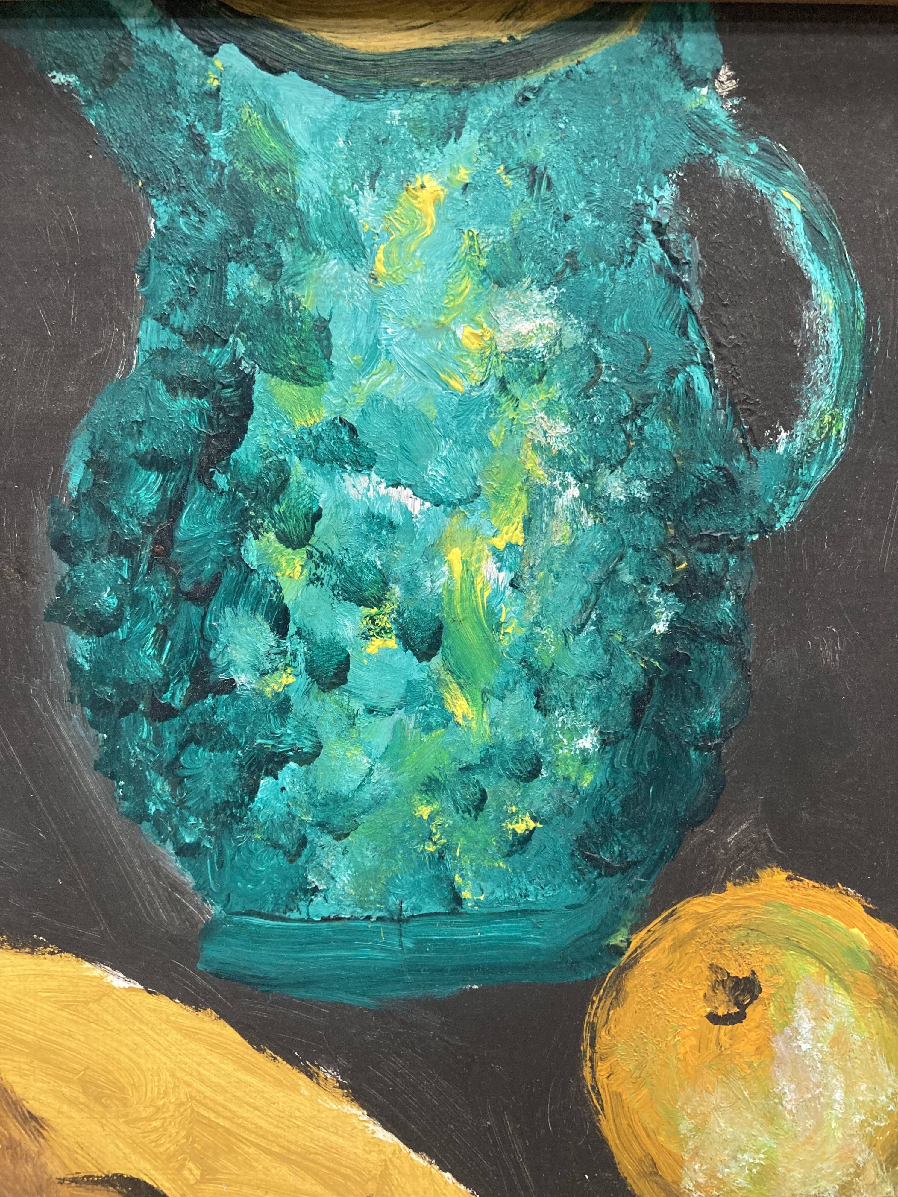 Painting with green jug