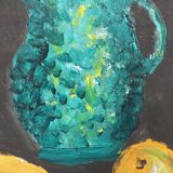 Painting with green jug