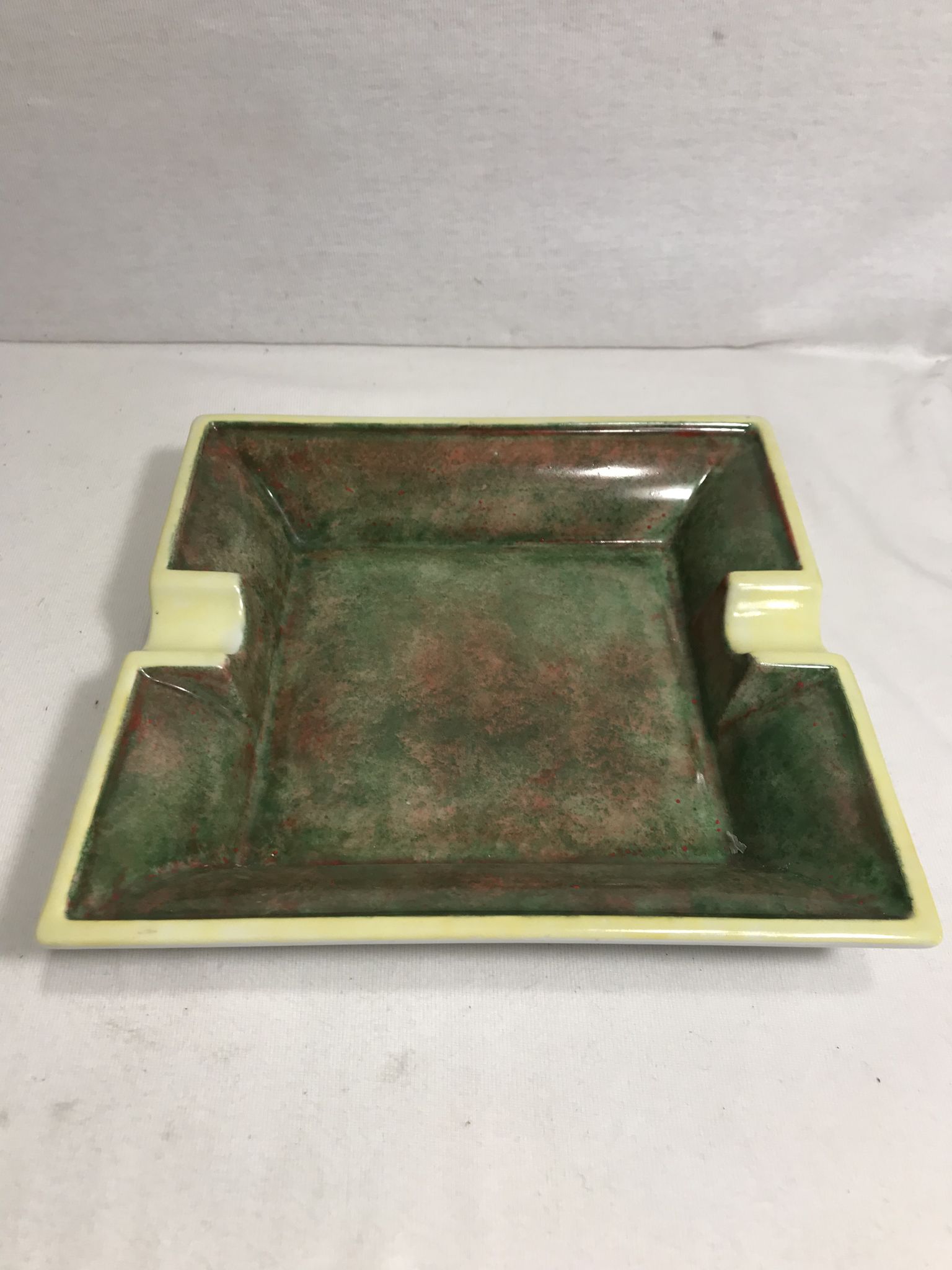 Old porcelain limoges stamp, signature sylvie 93 vintage ashtray