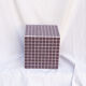 Cube violet table d'appoint 31 x 31 cm