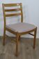 Vintage teak chair with pink top 1960 denmark