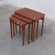 Nesting tables in teak & oak by Svend Åge Madsen, 1960s