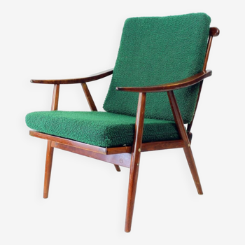 Fauteuil vintage Boomerang par Ton, Tchécoslovaquie 1960