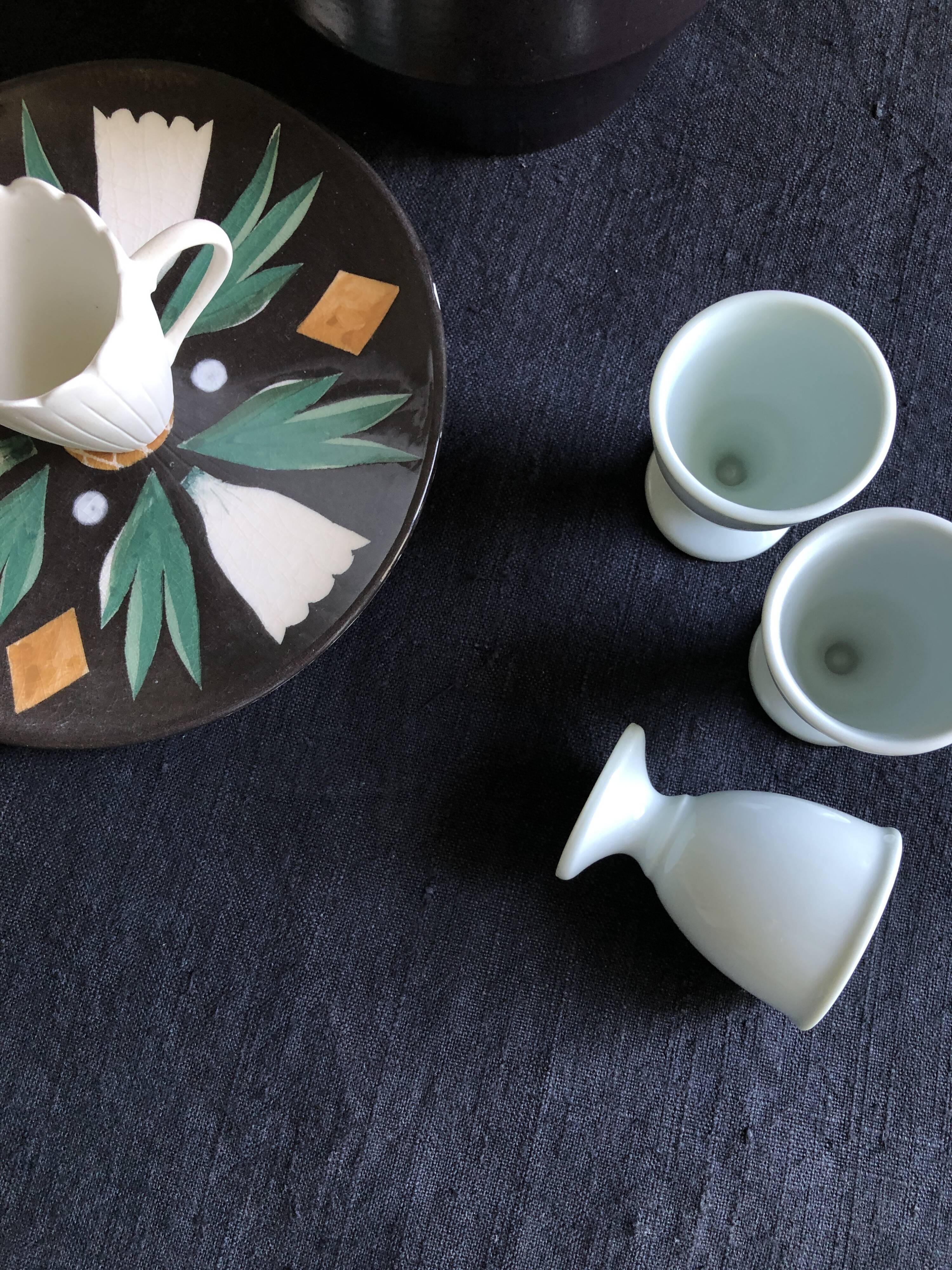 Black tinted hemp harvest tablecloth