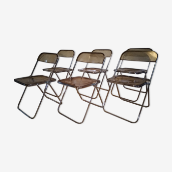 Chaises italiennes Plia design de Giancarlo Piretti pour Castelli