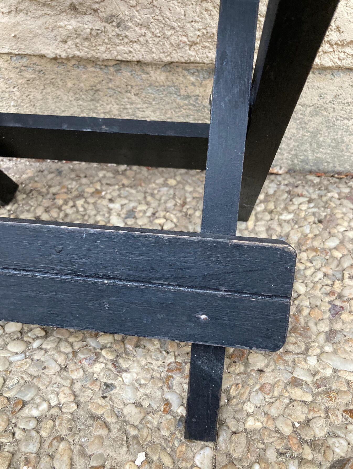 Folding stool in vintage canning