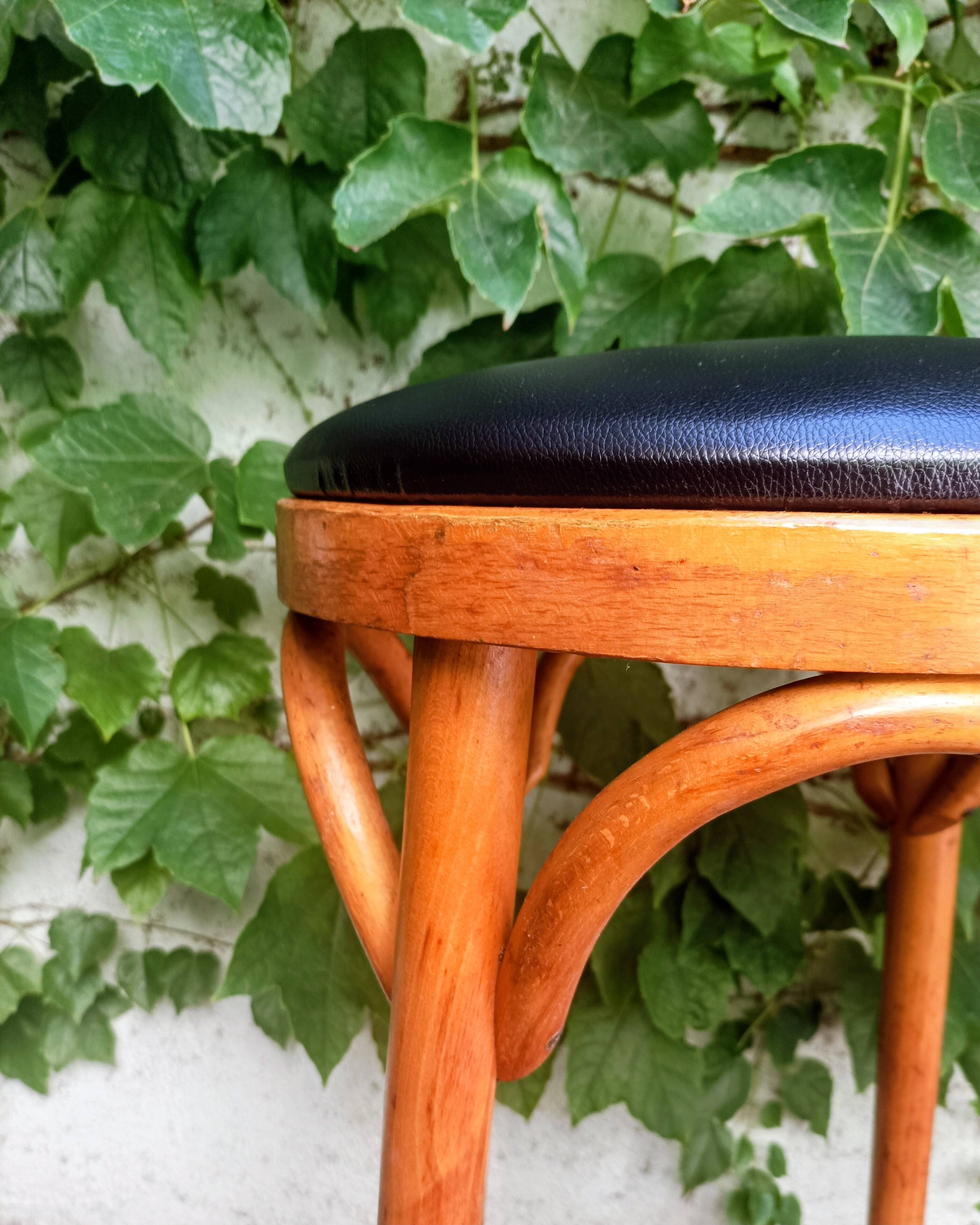 Tabourets de bar bois courbé