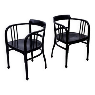 Paire de fauteuils Art Nouveau Willhelm Schauma