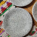 Lot de 6 assiettes à dessert Ceramica Dalia Italy