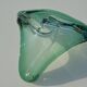 Val St Lambert green crystal bowl