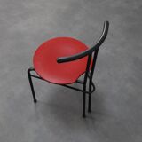 Ensemble de 4 chaises de salle à manger postmodernes, années 1980