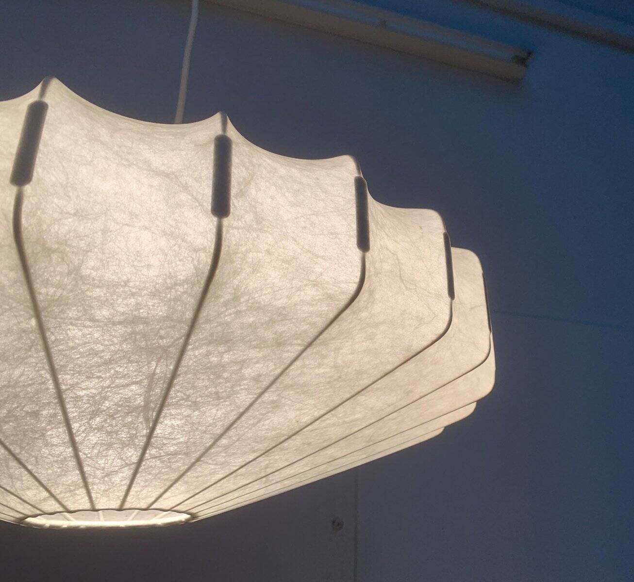 German mid-century cocoon pendant lamp by Goldkant Lighting