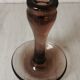 Bougeoir verre fumé