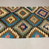 Vintage Turkish Kilim 252x106 cm
