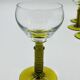 Lot de 5 verres à vin Roemer verts