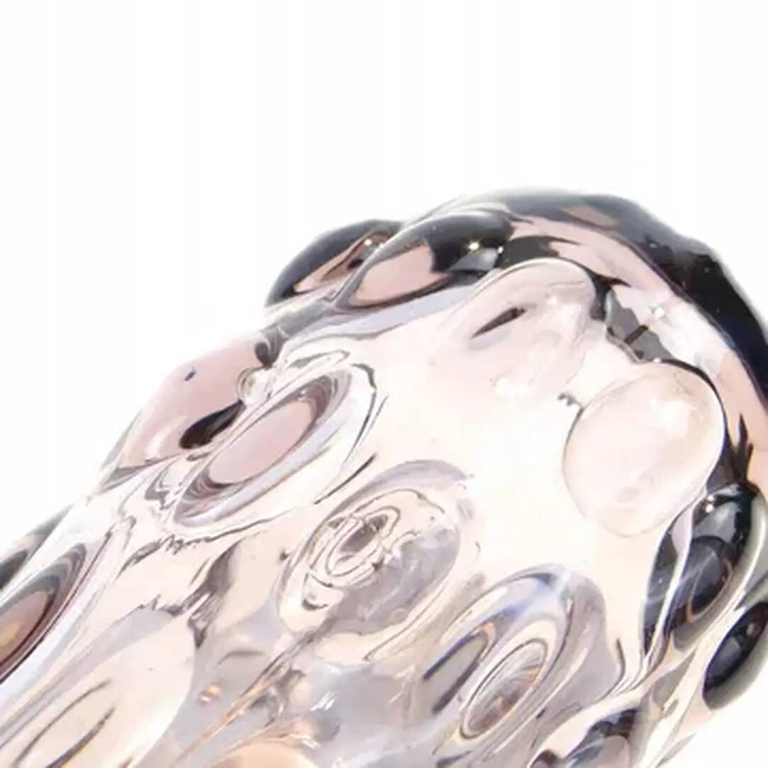 Vase en forme de haricot, en verre rouge, Ząbkowice, Pologne, années 1970