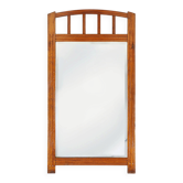 Art Deco Mirror in Wood with Facet Cut Mirror, 1930s