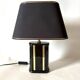 Black ceramic lamp from the 1980s